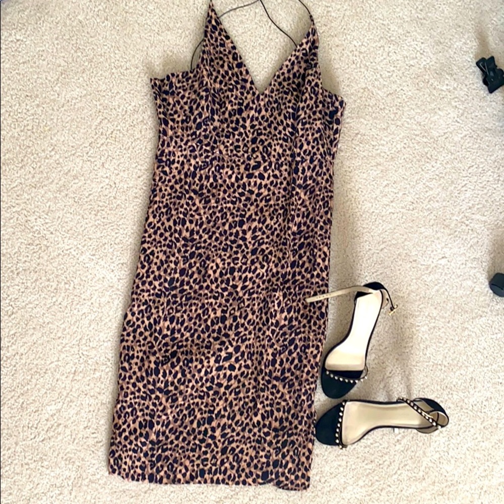 Leopard cocktail dress